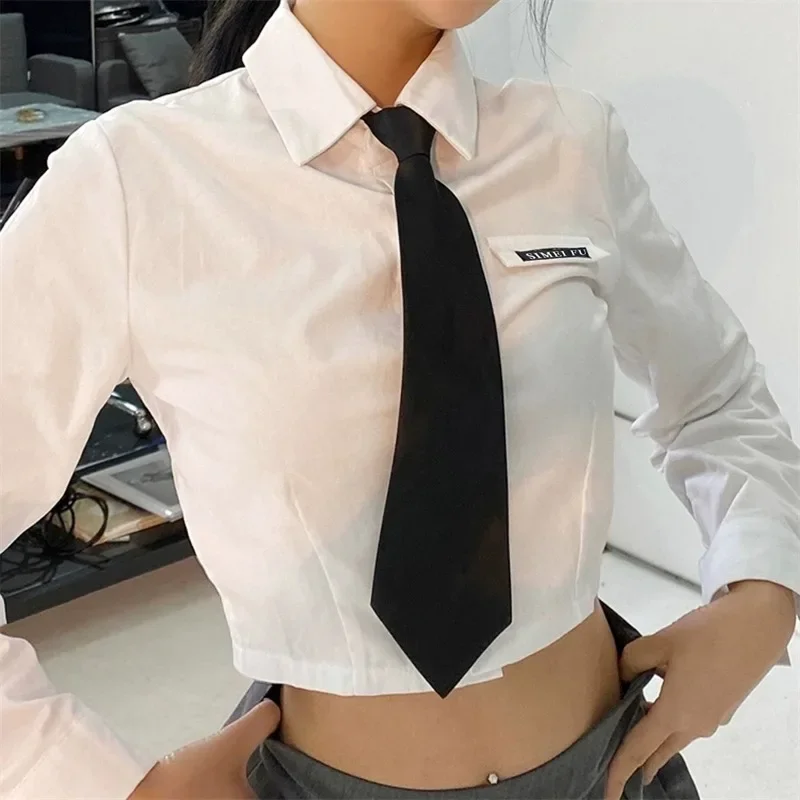 1-3pcs Black Simple Clip On Tie Women Men Uniform All-match Zipper Bow Ties Trendy Unisex Shirts Suit Lazy Neck Accessories