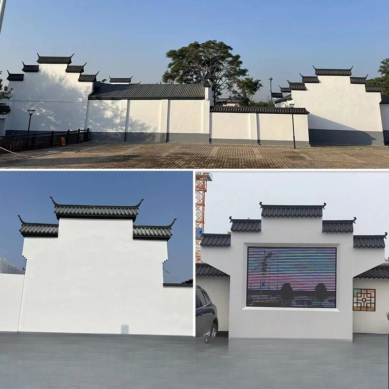 Horse head wall resin tile accessories wall tile eaves door decorative tiles
