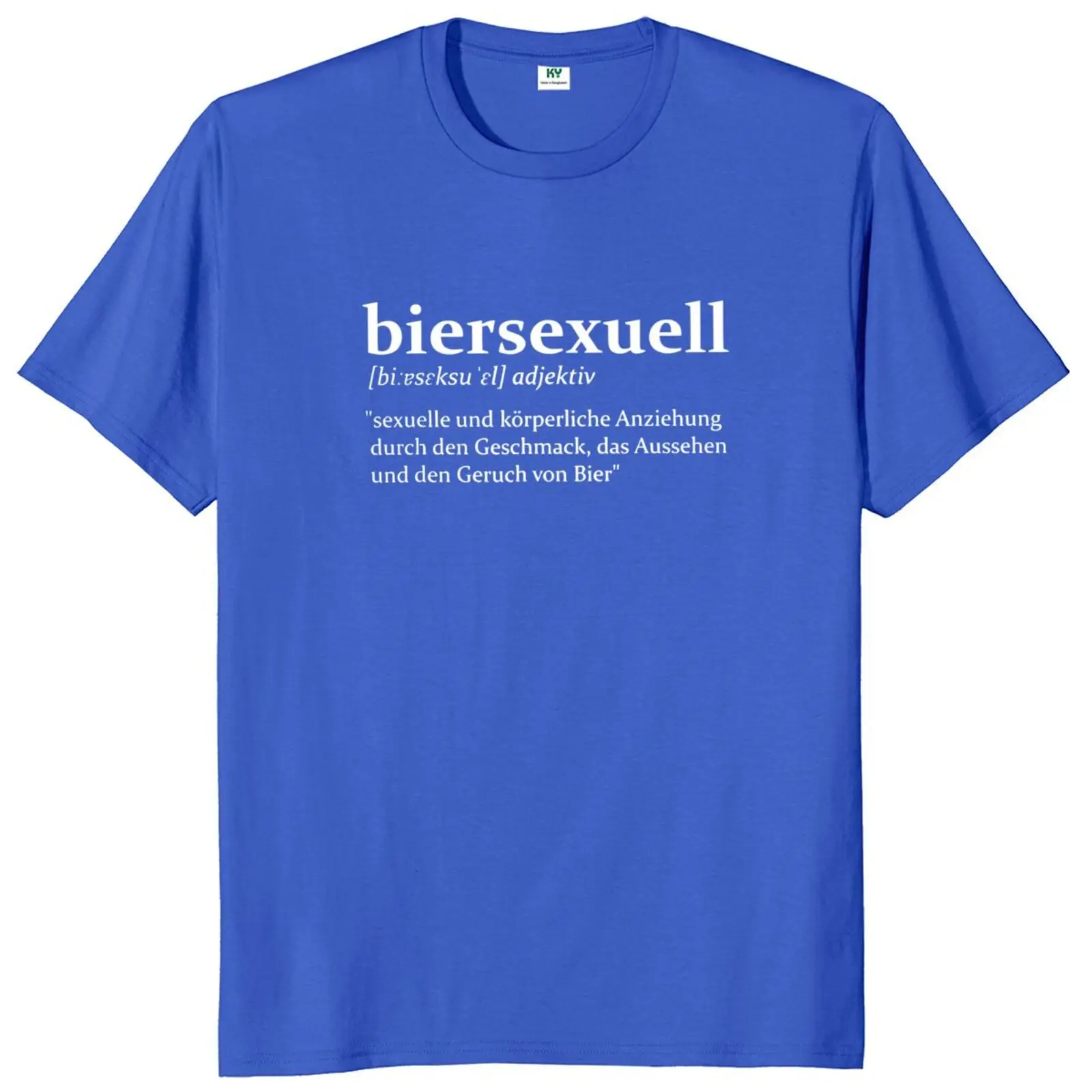 Biersexuell  T Shirt German Humor Beer Lovers Y2k T-shirt For Men Women Casual 100% Cotton Unisex Summer Soft Tee Tops EU Size