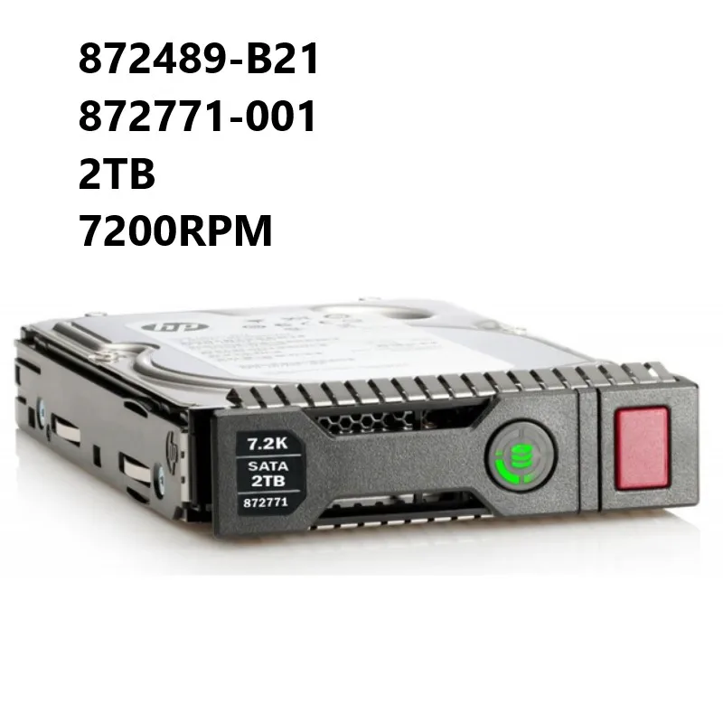 

NEW HDD 872489-B21 872771-001 2TB 3.5in LFF 7200RPM DS SATA-6Gbps SC Hot-Swap Midline Hard Drive for H+PE ProLiant G9G10 Servers