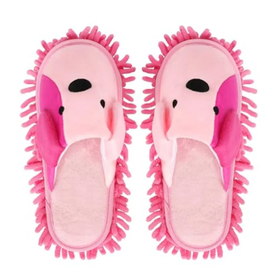 

Mop Slippers Cartoon Mop Shoes, Washable Microfiber Slippers for Floor Cleaning, Detachable Mopping Slippers for Women Home Flo