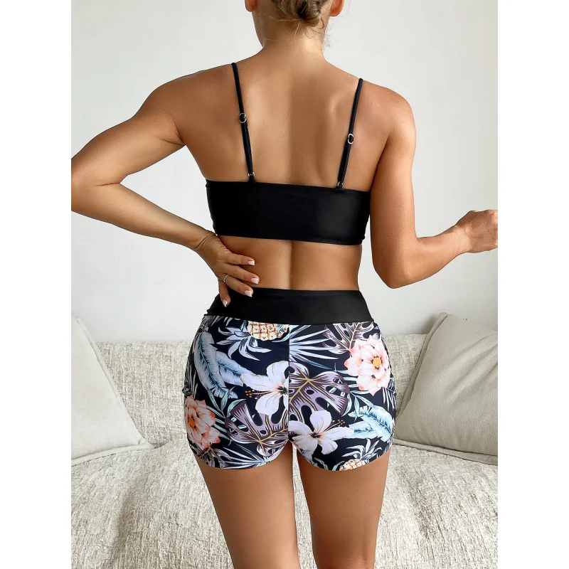New Hot-Selling Printed Sexy Cover-UpTANTINIThree-piece Swimsuit Set for Women