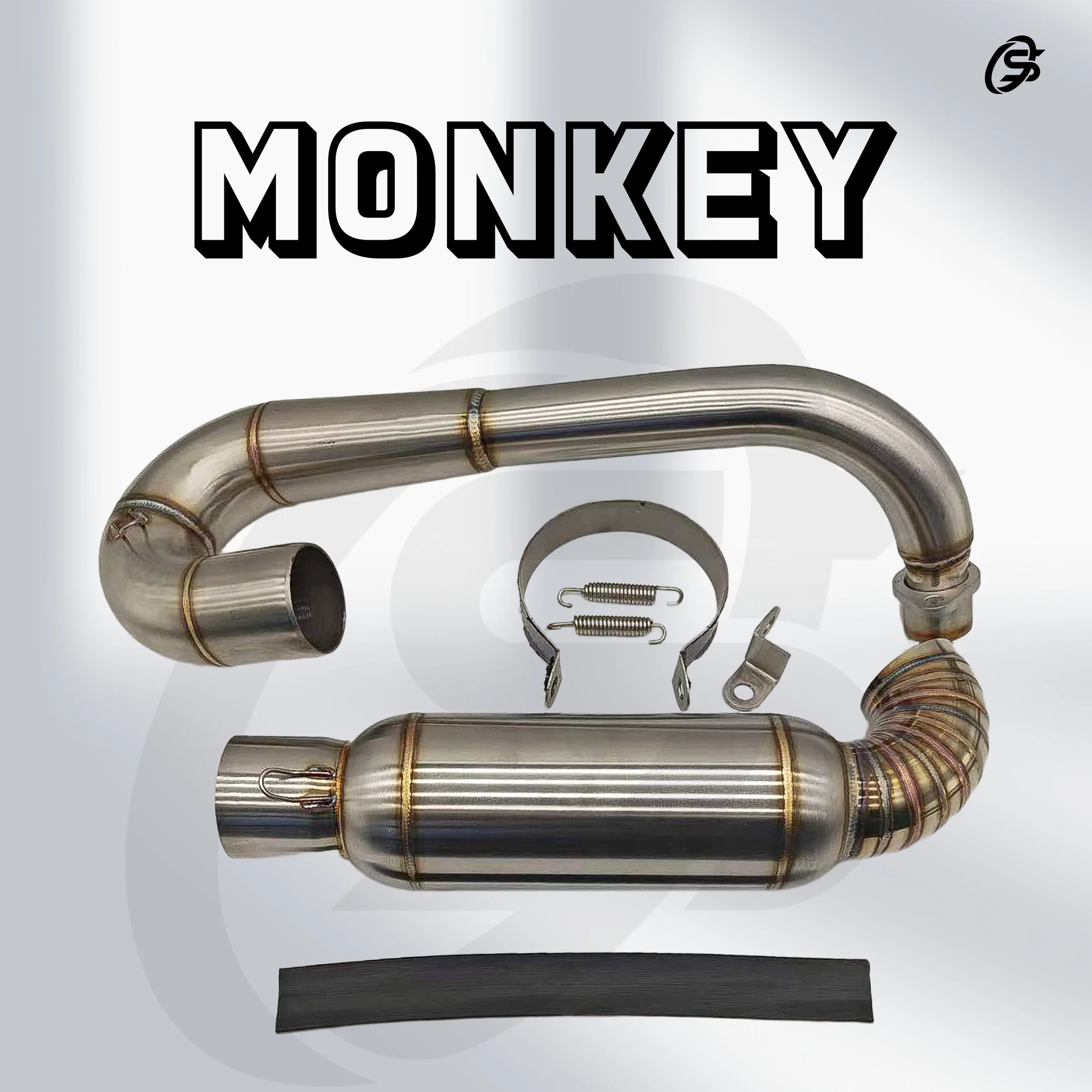 Monkey Z50 Exhaust Pipe Monkey Exhaust Stainless Steel Muffler Monkey Motorcycles Parts for HONDA Monkey Z50 Motor