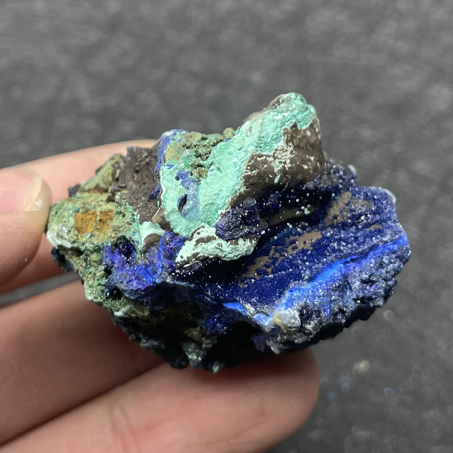 

62g Natural Crystal Rock Raw Azurite Malachit Mineral Specimen Quartz Decor Polished Divination Healing Gift Reiki D41