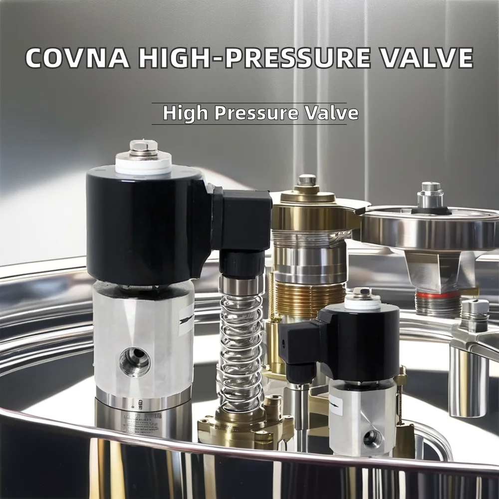 3/8 Inch DN08 Solenoid Valve 1.5mm Orifice 24V Pilot Structure High Pressure Water 100Bar/200Bar/250Bar 1/4 Inch High