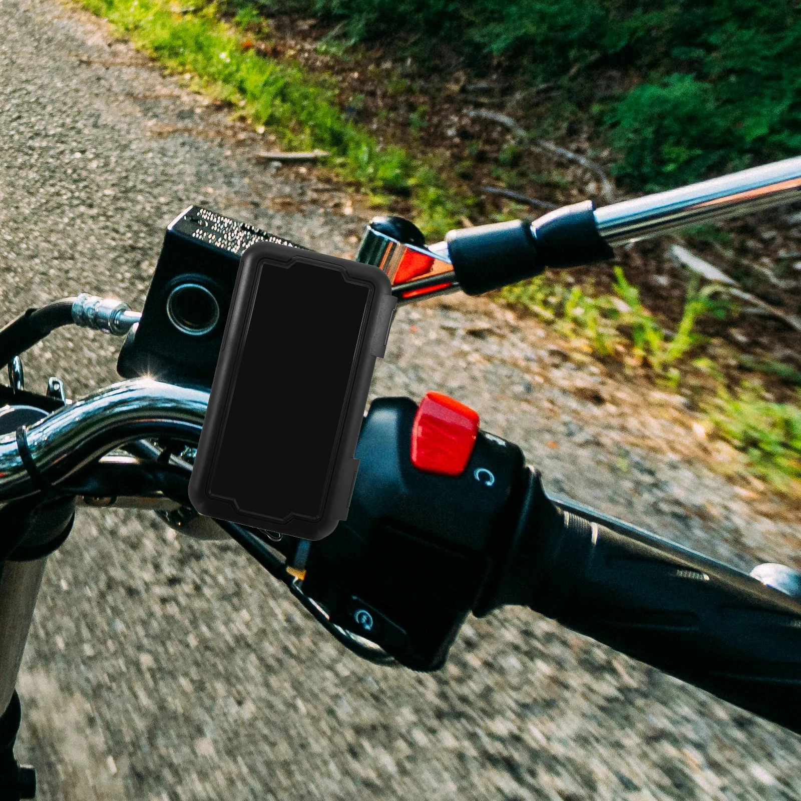 

Waterproof Mobile Phone Bracket Bike Mount for Smartphone Rearview Mirror -theft Motorcycle
