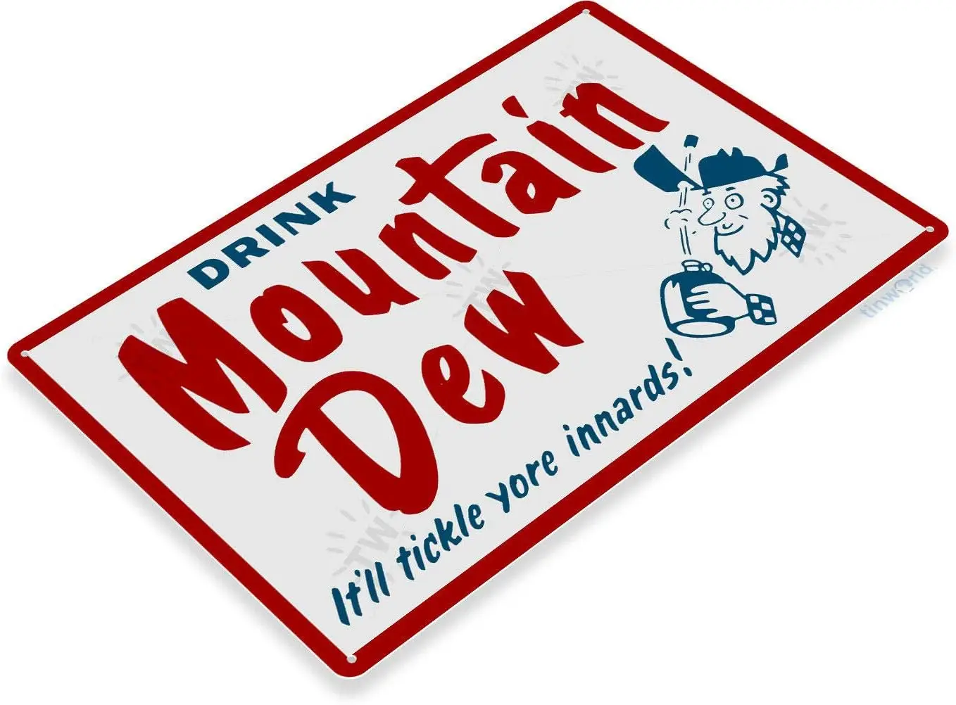 Tin Sign For Soda Pop Store Drink Vintage Look Retro Logo Wall Decor Metal Sign in-Aluminum