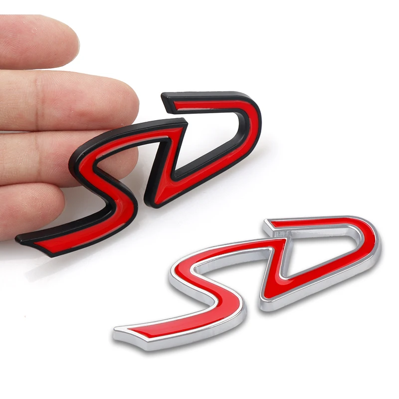 3D Metal SD Badge Emblem Car Styling Body Trunk Decoration Sticker Decal For MINI Cooper S R55 R56 R60 R61 F55 F56 F60 R50 R53