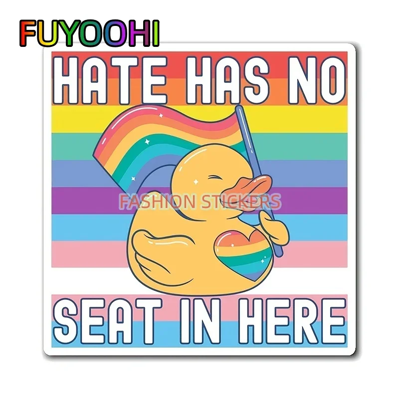 

FUYOOHI Car Stickers Cute Rainbow Duck Stickers, Fun Car Exterior Decoration Vinyl Waterproof Decals New Driver Gifts