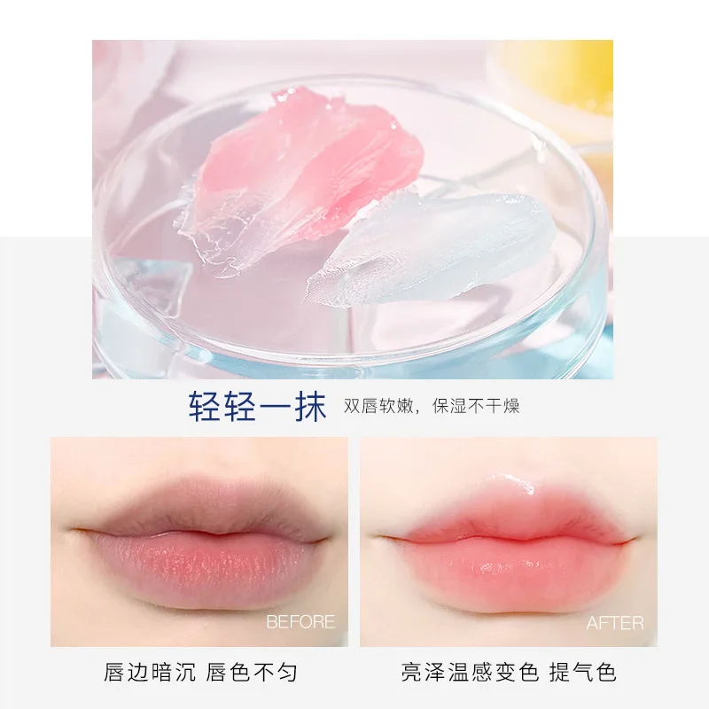 Bálsamo labial de gelatina de petróleo branco TWG - repara lábios secos, rachados e evita rachaduras e base de maquiagem perfeita