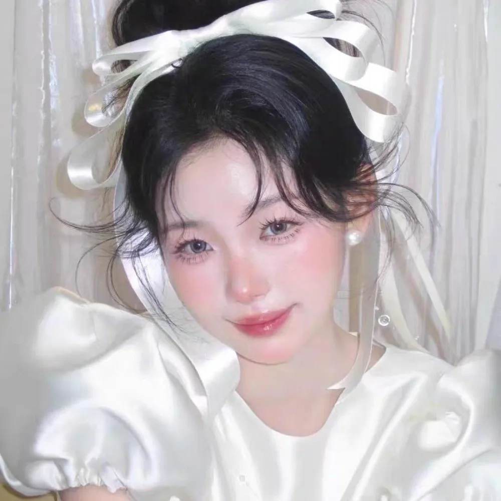 Sweet Bow Ribbon Hair Clip Oversized Ballet Style Extra Long Spring Clip Satin Solid Color Flowing Ribbons Hairpins