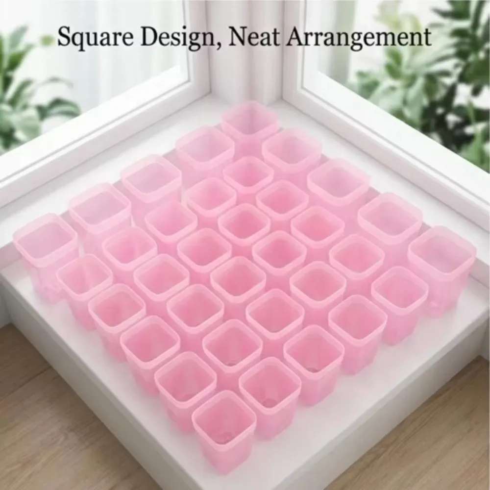 Plastic Self-Watering Flower Pots Double-Layer Structure Root View Self-Absorbing Planters Transparent Plant Pots