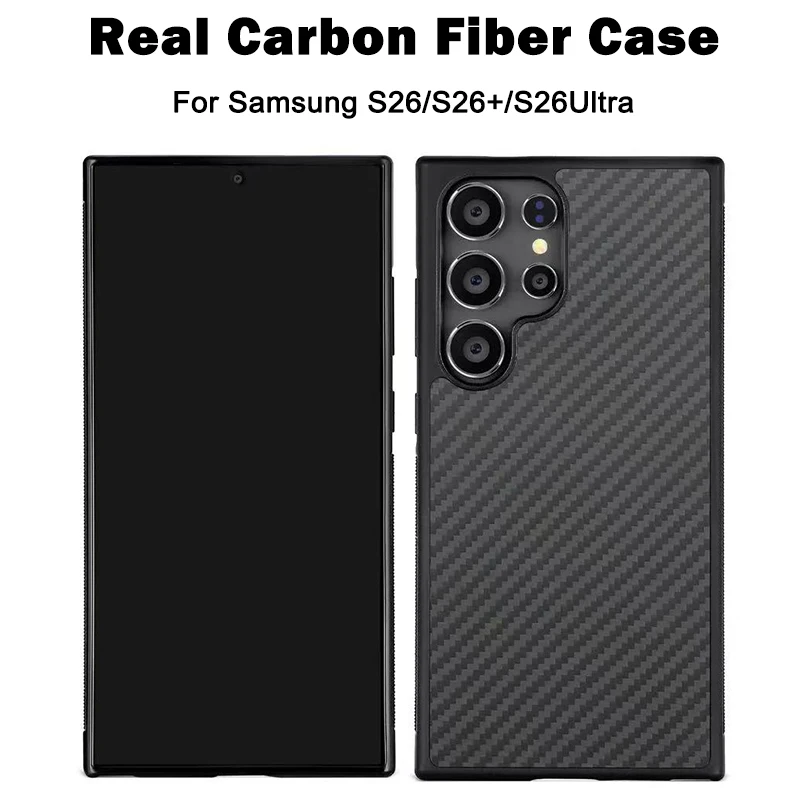 

For Samsung Galaxy S26 Ultra Carbon Fiber Magnetic Case With Magsafe Kevlar Aramid Fiber Cover For Samsung S26 Ultra Plus S26+