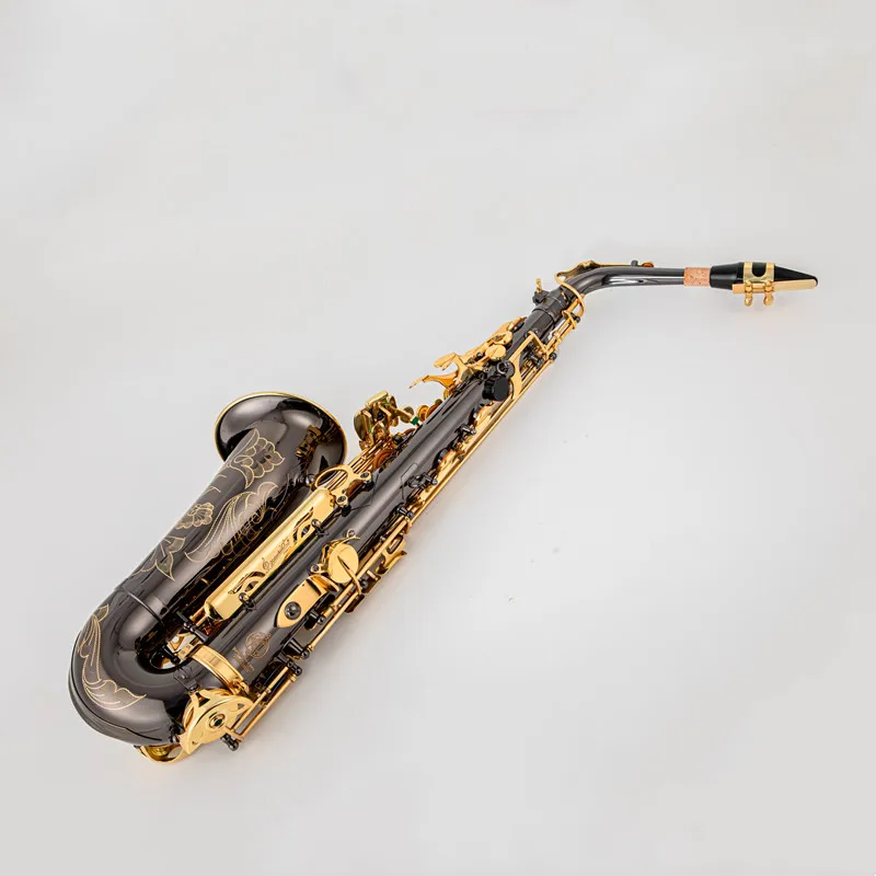 Paul Mauriat  E-Flat Alto SAX Eb Alto Saxophone Instrument Black Nickel Finish with Accessories