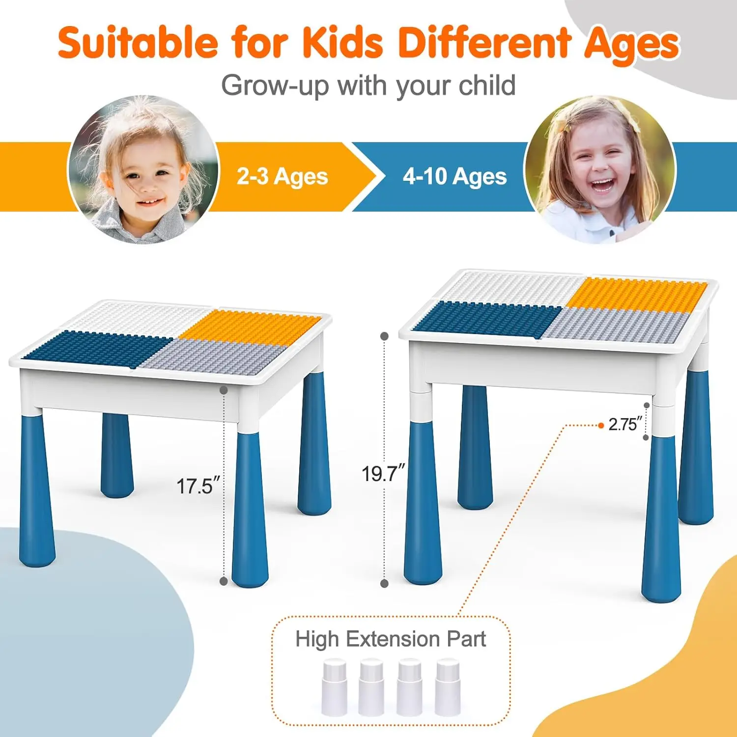 طاولة نشاط وكرسي للأطفال الصغار ، ركض رخامي كبير ، مكعبات بناء ، طاولة رمال ومياه ، 7 في 1 ،!!