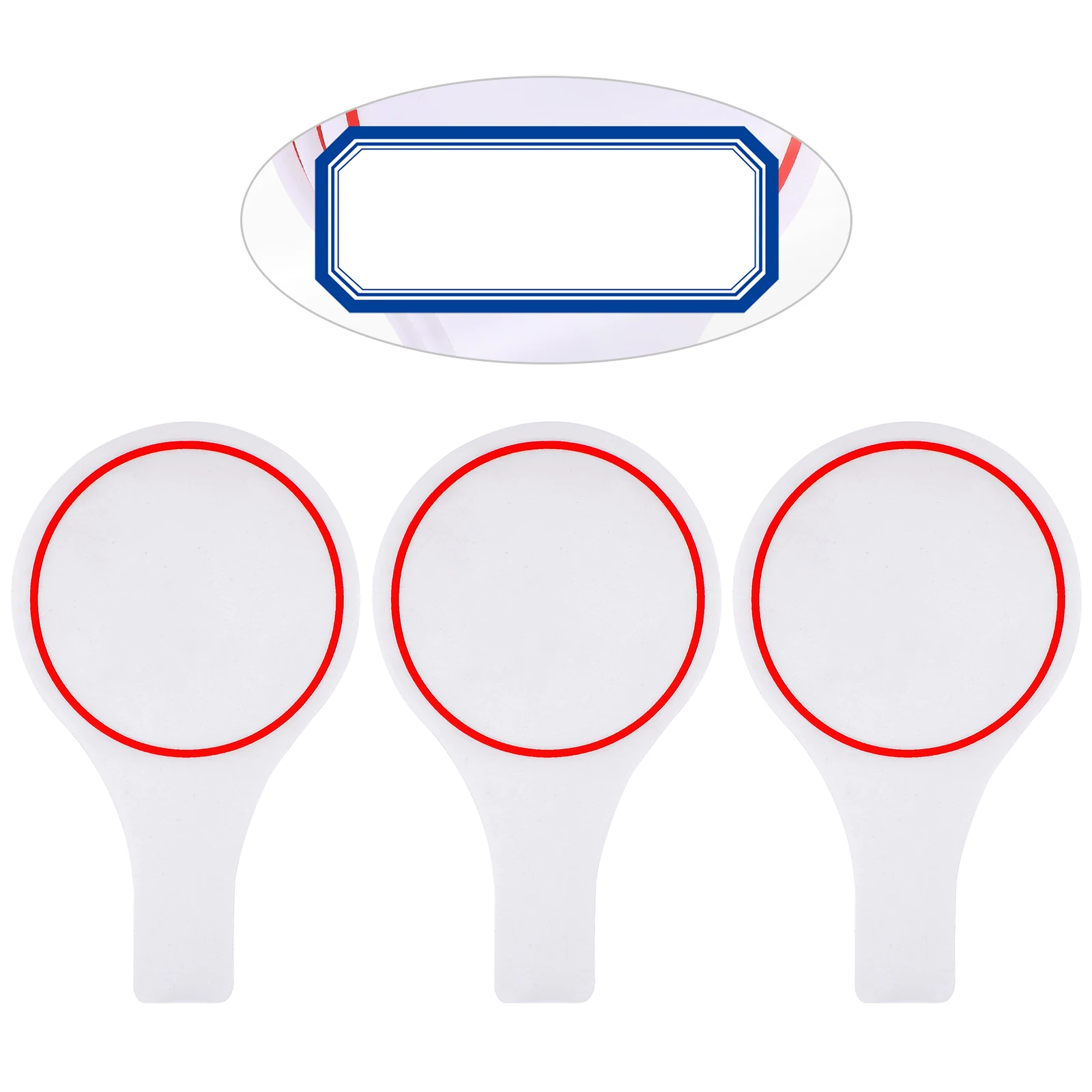 3 pcs Scoreboard Dry Erase Whiteboards Handheld Panels Kids Writing Signs Blank Teaching Props Small Size Reusable