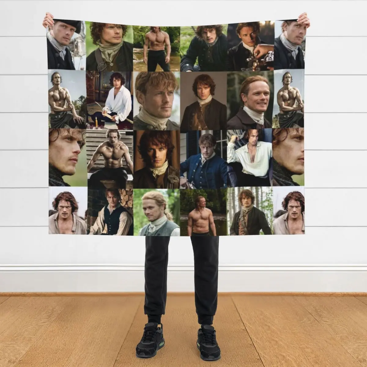 

Sam Heughan Throw Blanket bed plaid Baby Sofa Blankets