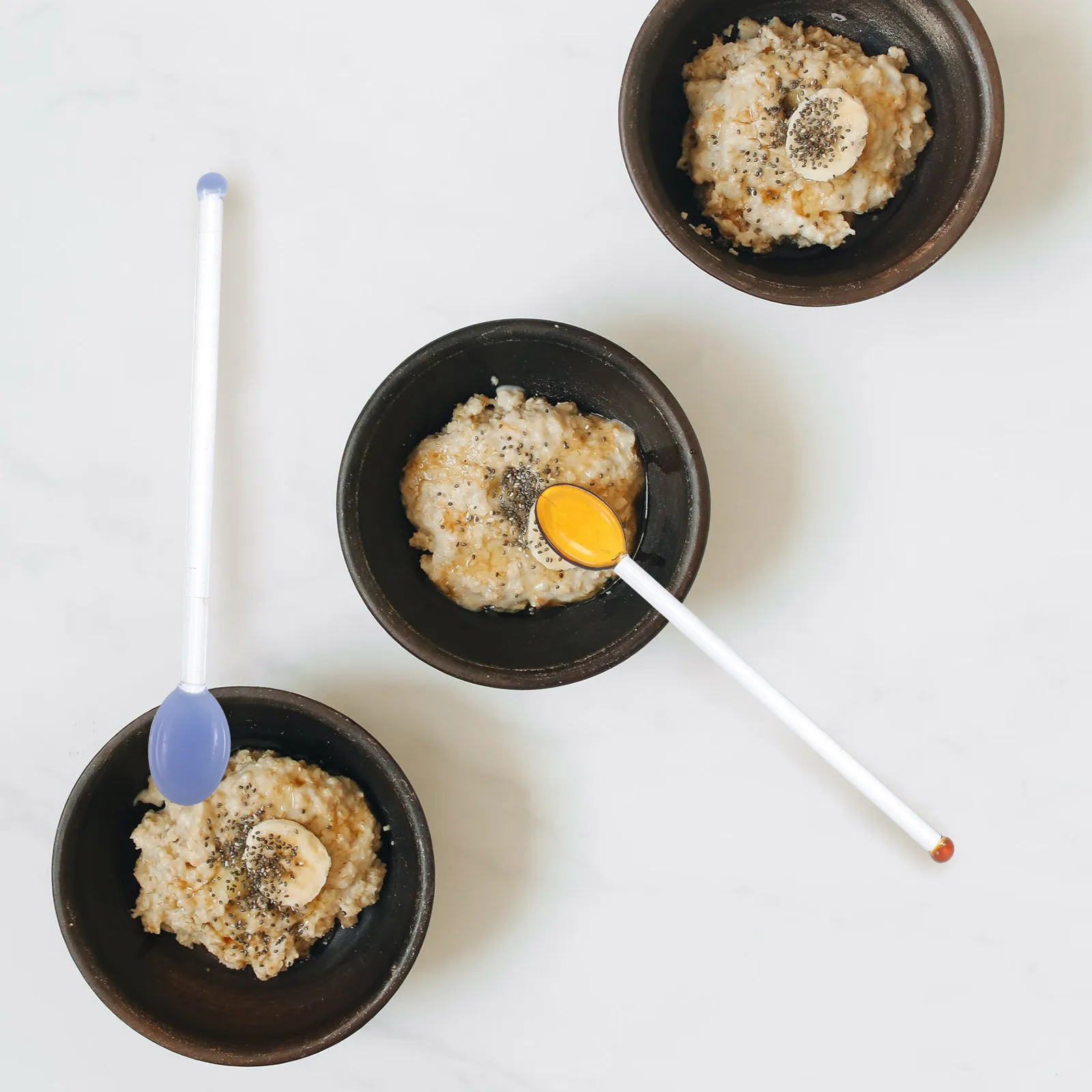 

6Pcs Glass Swizzle Sticks High Quality Stylish Beverage Stirring Rods for Iced Coffee Lemonade Bars Hotels Restaurants