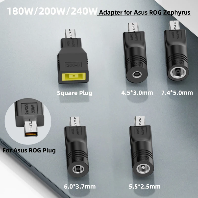 Zasilacz prądu stałego 180W 200W 240W do laptopa Asus ROG Zephyrus G16 G14 Ładowarka do notebooka Asus Square Złącze jack