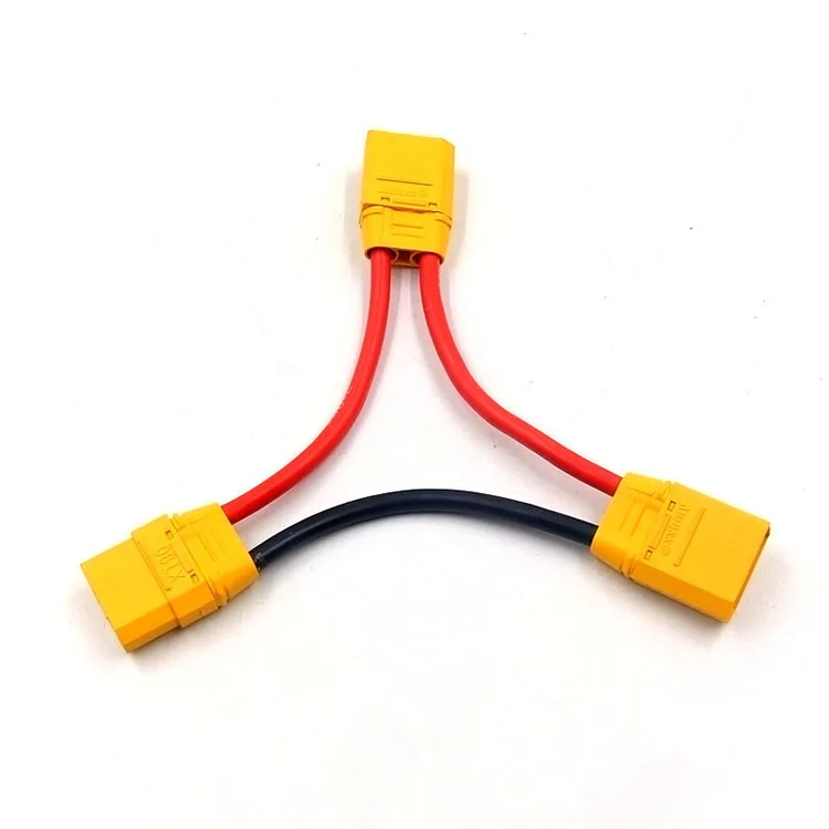 10 PCSAmass XT90 Connector Male to Female Series Adapter Wire 10AWG 100mm Battery Series Harness for RC Drone Lipo Batteries Cha