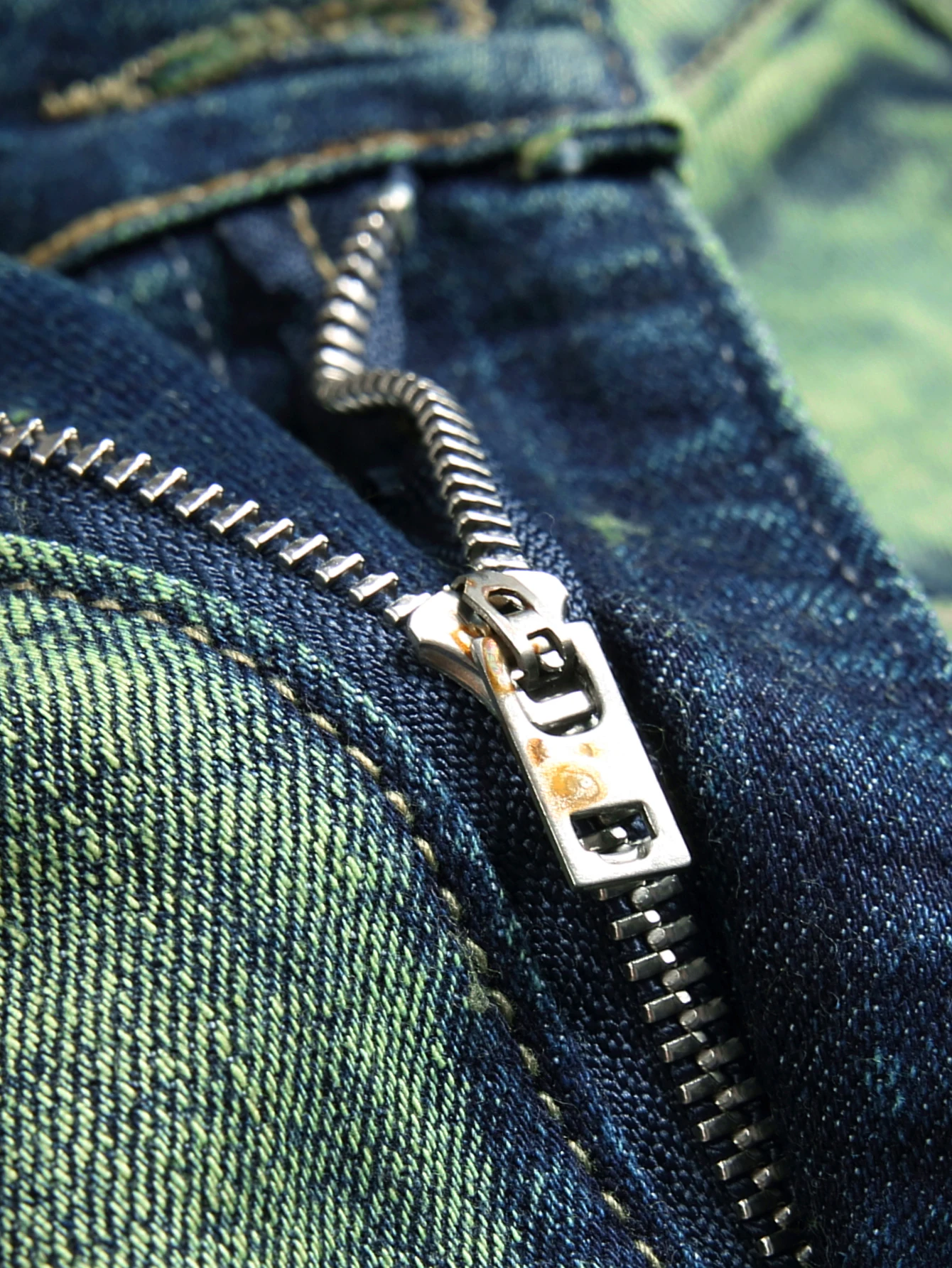 جينز أنيق متوسط التمدد بقصة ضيقة - جينز رجالي متوسط الخصر ممزق من قماش الدنيم مع شرابات لجميع المواسم ملابس الشارع #6