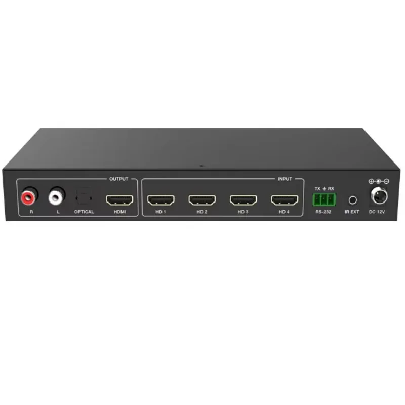 Conmutador de vídeo continuo multivisor HDMI 18G 4x1 4K60 UHD Quad/PiP/PoP para sistema de cine en casa