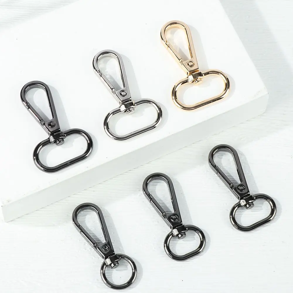 13/15/20/25mm Metal Bags Strap Buckles Split Ring Lobster Clasp Collar Carabiner Snap Hook KeyChain Bag Hardware Part Accessory