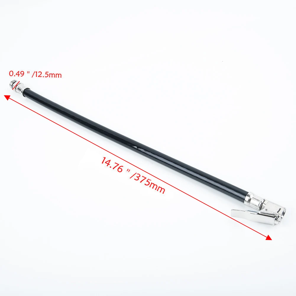 1pc Car Inflator Hose Truck Air Tire Pressure Meter Flexible Rubber Hose Inflatable Hose Tire Pressure Accessories