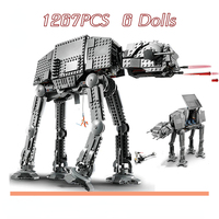 In Stock Space Movie MOC AT-AT Building Blocks Bricks DIY Model from With Figures Toys for Children Christmas Birthday Gifts