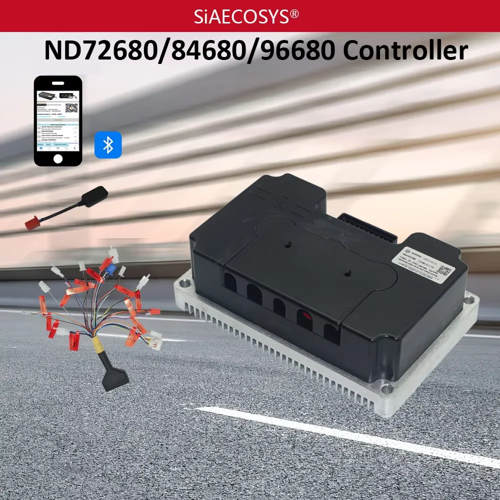 US Warehouse Fardriver Controller ND72680 High Power Electric Motorcycle Controller 680A BLDC Programmable Ebike SiAECOSYS