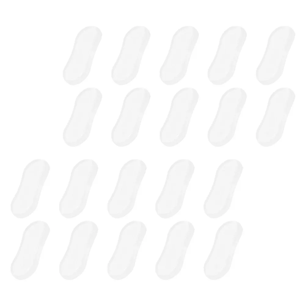 

Набор из 20 силиконовых накладок для унитаза, прозрачные, высокоэластичные, противоскользящие, для бесшумного использования в ванной комнате