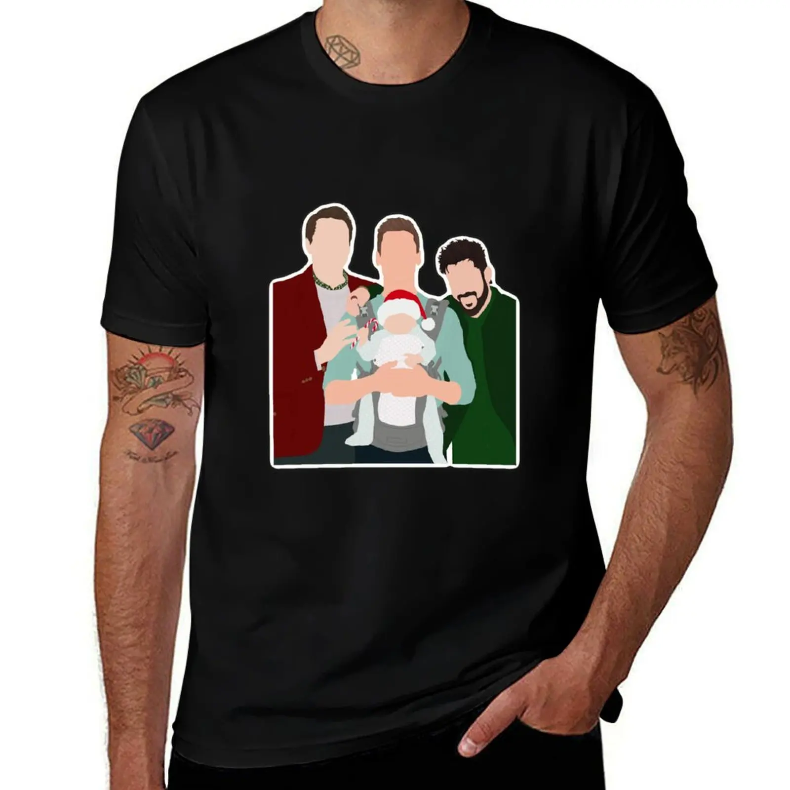 

Three Wise Men and a Baby: Cutout T-Shirt Lightweight Running Sports T-Shirt