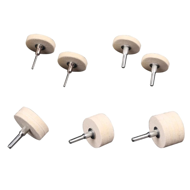 50mm 2 "Compressed Wool Felt Fabric Disc Polishing Buffing Pads Tool