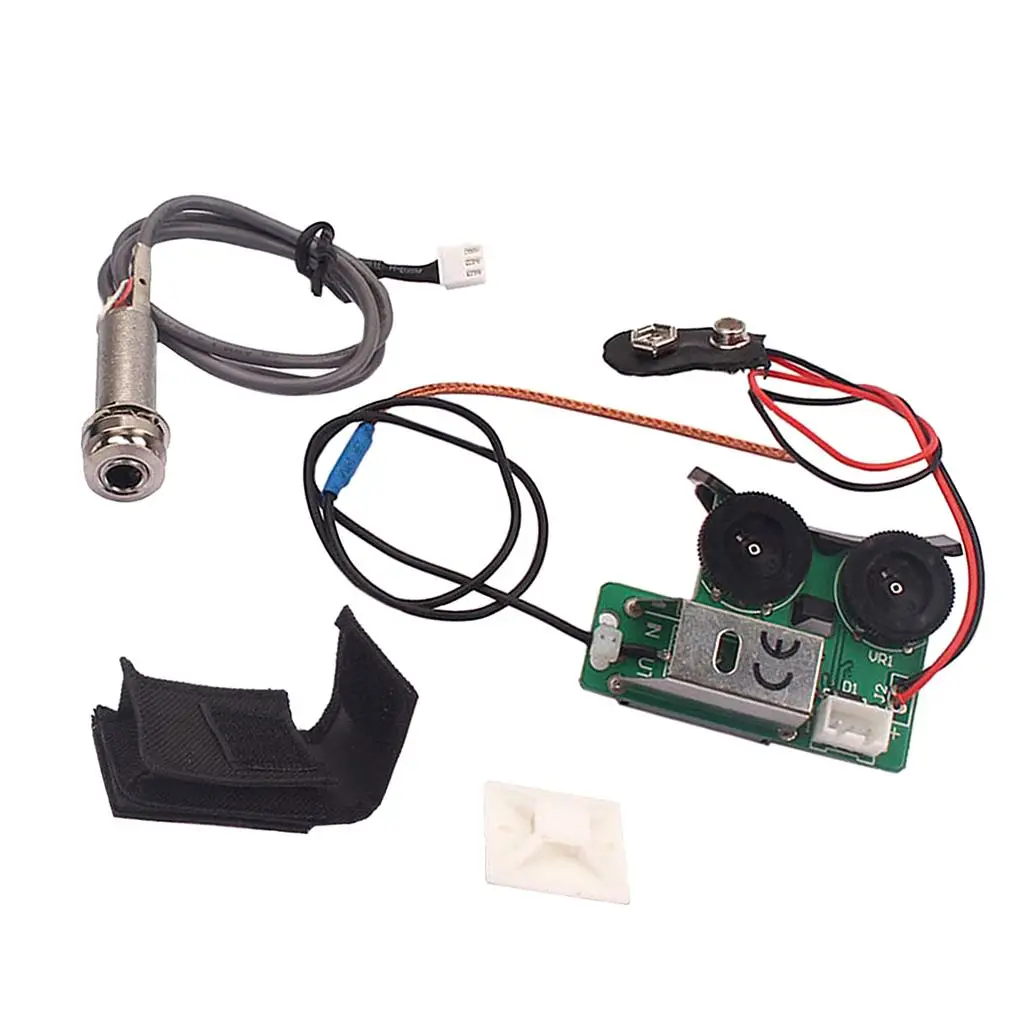Great Tone Piezo Pickup and 2 Band Preamp System for Enhancing Bass in Acoustic Classical and Folk Guitar view 2