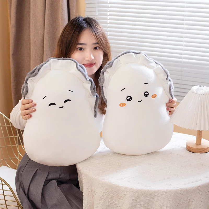 Stuffed Plus Oyster Expression Toys Throw Pillow Funny Cartoon Bag Pendant Soft Dolls Boys Girls Birthday Xmas Gifts Home Decor