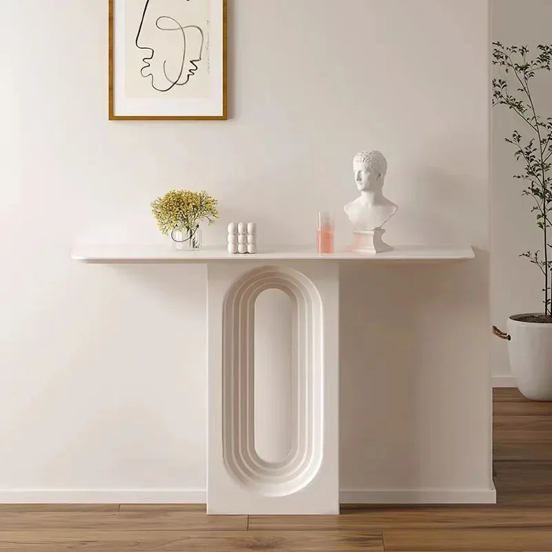 Mesa auxiliar nórdica moderna, diseño estético minimalista, mesas de centro Premium, Mesa cuadrada blanca, muebles auxiliares para sala de estar