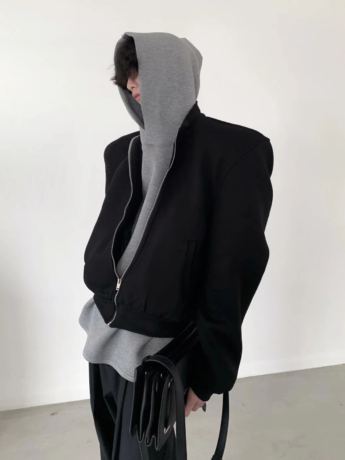 

Мужское пальто Cleanfit Design oulder Pad Jaet Flight Sle ort, осень Thiened Long Sve, верхняя одежда свободного кроя