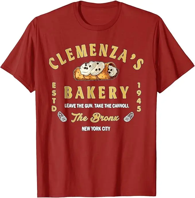 Clemenza Bakery Food Lustiges T-Shirt Y2k Foodie Grafik-Bekleidung Neuartiges Geschenk Personalisierte passende Familienkleidung Baumwollmode – Detail 8