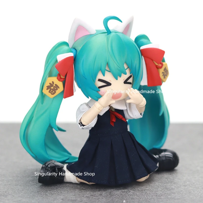 В наличии: Полный набор кукол Zhaocai Hatsune Miku Ob11, виртуальная певица, 12-точечная BJD кукла, аниме-кукла с подвижными суставами.