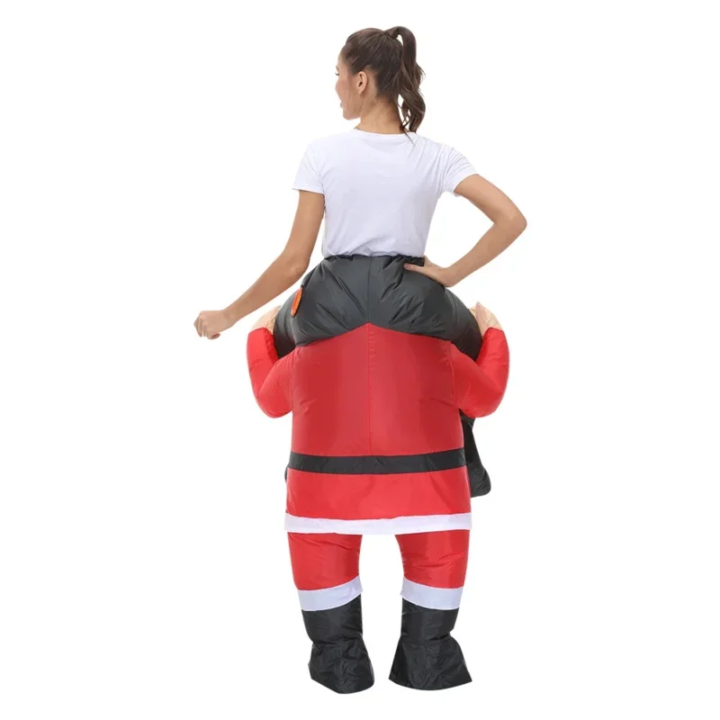 Hot Adult Christmas Tree Santa Claus Snowman Inflatable Costumes Anime Mascot Party Cosplay Costume Dress Suit for Man Woman D