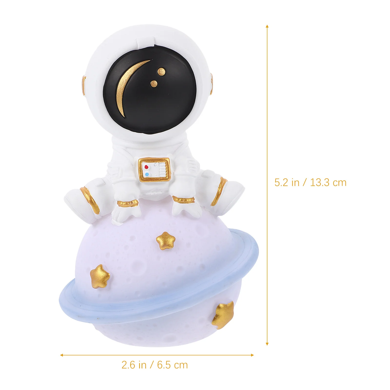 Lampu Bulan Astronot Lampu Malam Resin Kecil Lampu Malam Kreatif untuk Kamar Tidur Hiasan Meja Dekorasi