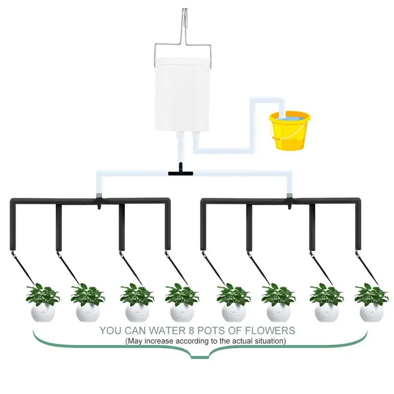 

Умный таймер полива цветов, комплект из 8 кастрюль, для садоводства, инструменты для орошения