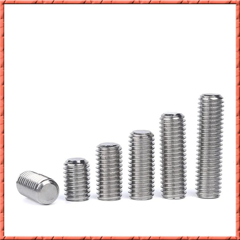 500 قطعة سداسية من الفولاذ المقاوم للصدأ المقبس شقة رئيس مجموعة مسامير DIN913 M2 M2.5 M3 M4 مقطوعة الرأس آلة مسامير لقياس المسمار العلوي مجموعة