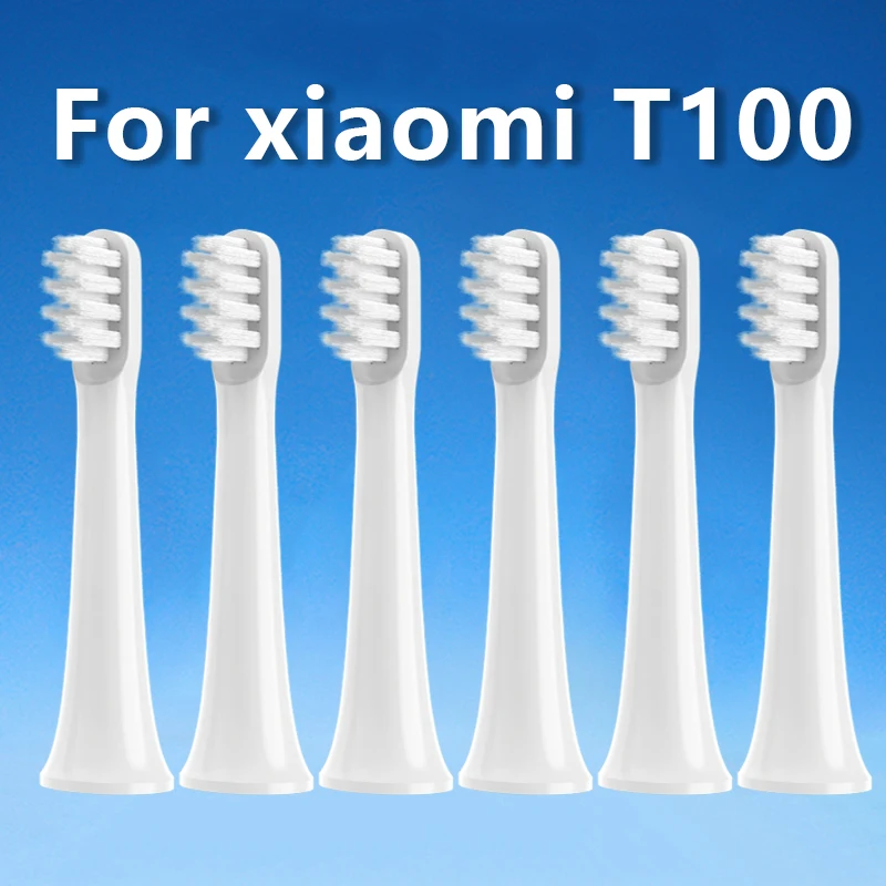 3Pcs Toothbrush Replacement Heads for T100 Care Deep Clean Refills with Protective Caps