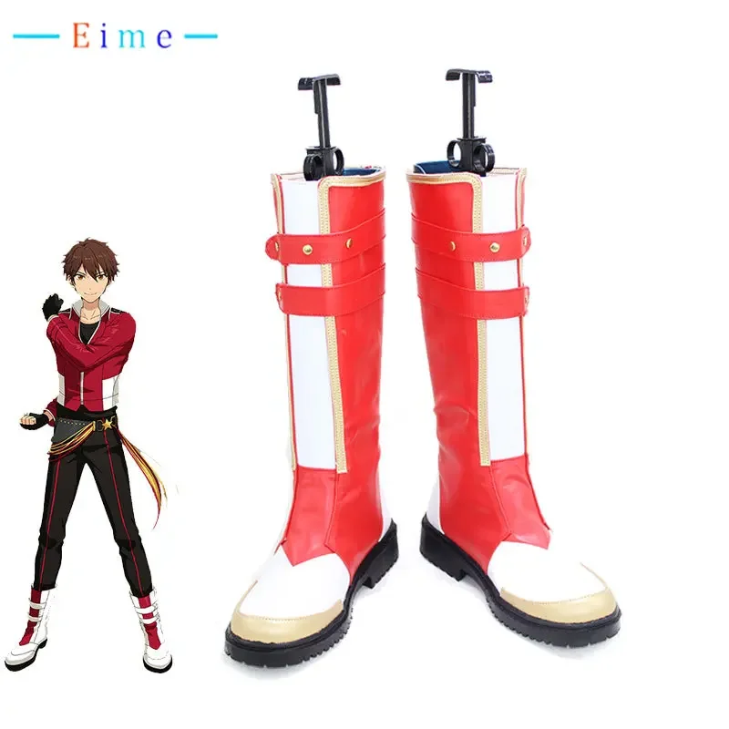 Game Ensemble Stars Morisawa Chiaki Cosplay Shoes PU Leather Shoes Halloween Carnival Boots Cosplay Prop Custom Made