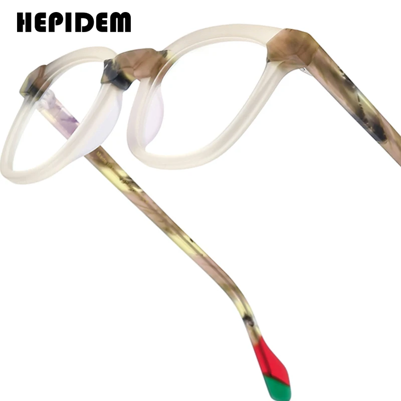 

HEPIDEM мульти-ацетатная оправа для очков для мужчин и женщин, брендовый дизайн, квадратные очки, японские очки ручной работы, очки Джонни Деппа 9287