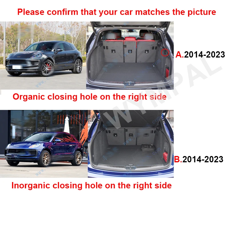 

Car Trunk Mat For Porsche Macan 2014 2015 2016 2017 2018 2019 2020 2021 2022 2023 2024 Auto Tail Boot Liner Cargo Carpet Pad