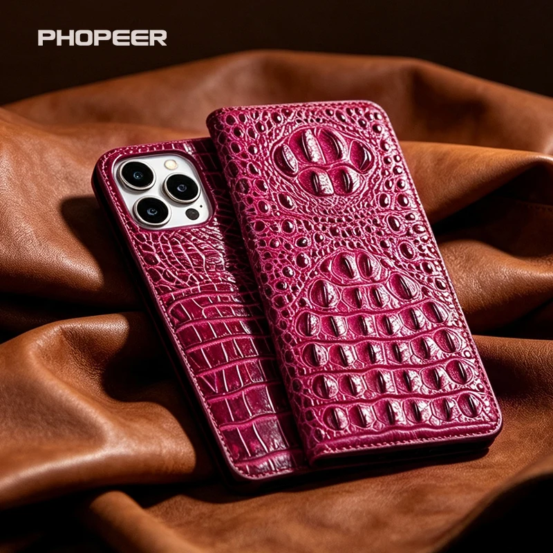 Роскошный чехол для телефона из натуральной кожи для Huawei Pura Series P60 P50 P40 P30 P20 P10 P9 pro plus Ultra Lite Art E Crocodile Claw