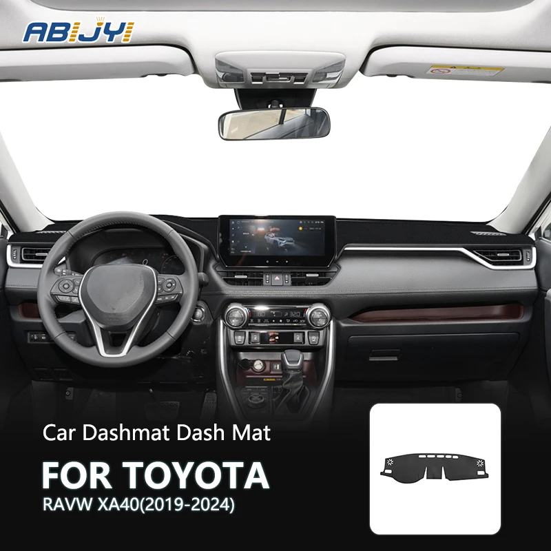 

New Car Dash Mat Dashboard Cover Dashmat For Toyota RAVW XA40 2019 2020 2021 2022 2023 2024 Auto Products Accessories