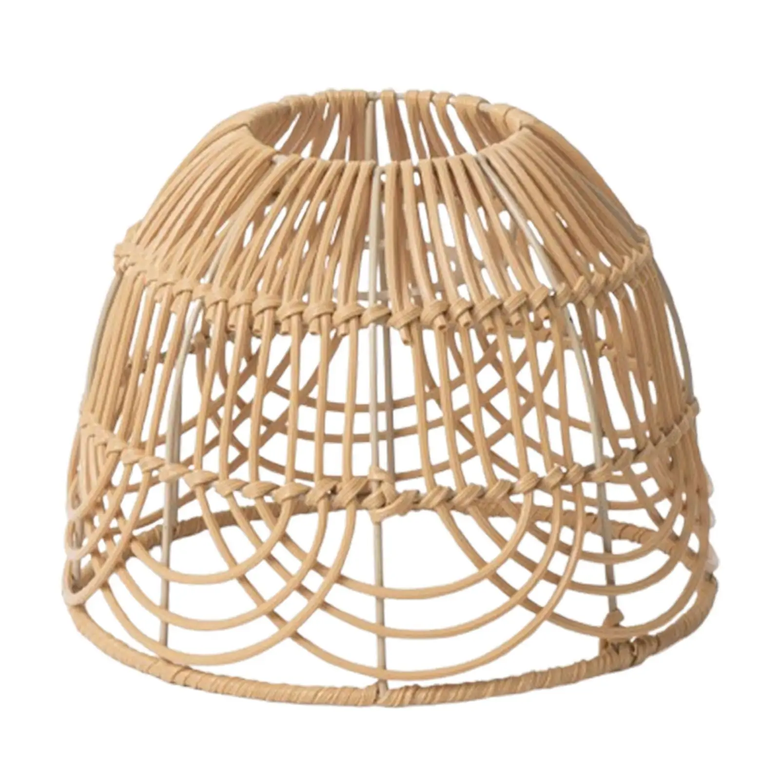 Woven Pendant Lamp Shade DIY Lighting Fixtures Elegant Ceiling Lantern Cover for House Kitchen Living Room Dining Room Teahouse